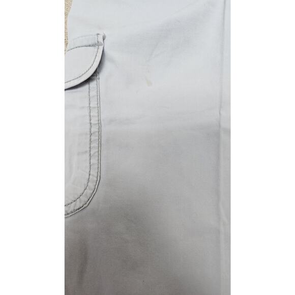 ST. Johns Bay Light Blue Graysish Capri/Cargo Pants  Women's Size 4 - Picture 5 of 11